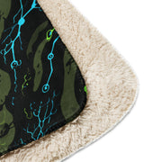 Neuro-Stripe Bio-Neural Night CAMO Sherpa Blanket