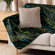 Neuro-Stripe Bio-Neural Night CAMO Sherpa Blanket