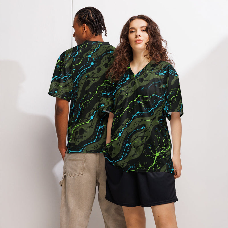 Neuro-Stripe Bio-Neural Night CAMO Unisex American Football Jersey