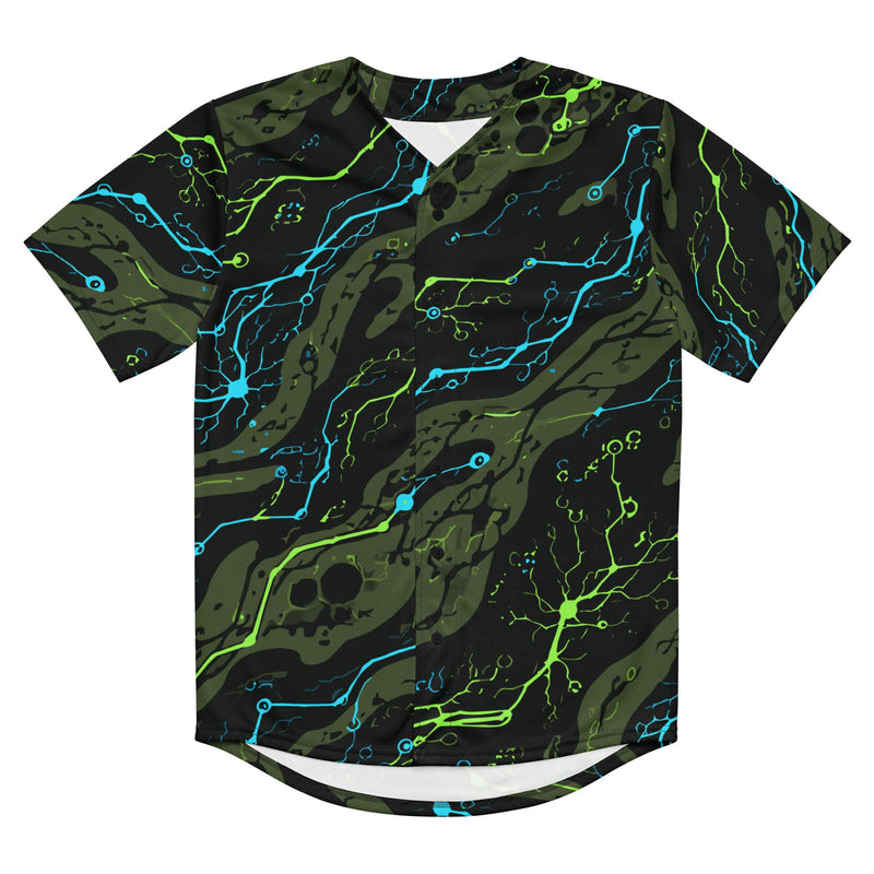 Neuro-Stripe Bio-Neural Night CAMO Unisex Baseball Jersey