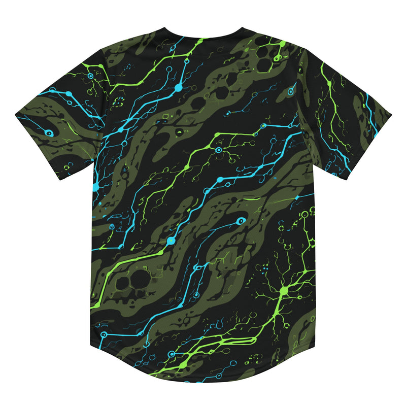 Neuro-Stripe Bio-Neural Night CAMO Unisex Baseball Jersey
