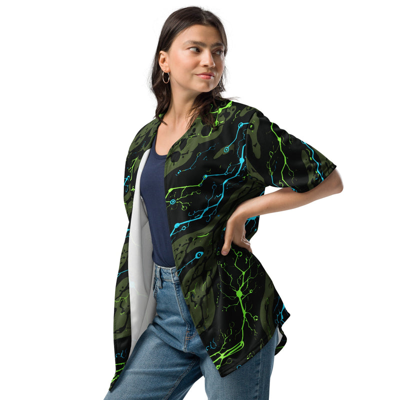 Neuro-Stripe Bio-Neural Night CAMO Unisex Baseball Jersey