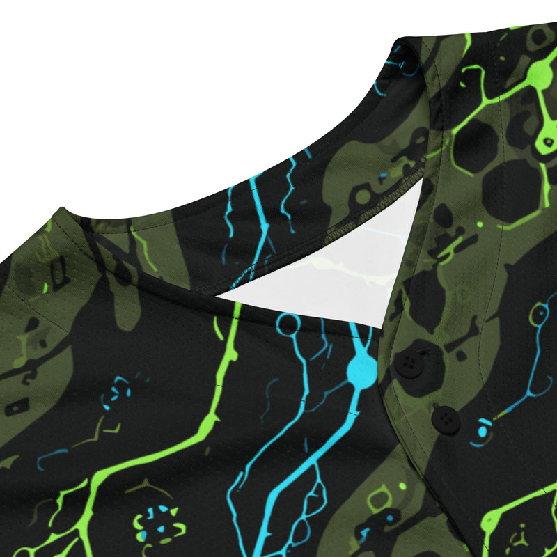 Neuro-Stripe Bio-Neural Night CAMO Unisex Baseball Jersey