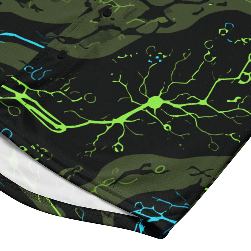 Neuro-Stripe Bio-Neural Night CAMO Unisex Baseball Jersey