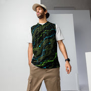 Neuro-Stripe Bio-Neural Night CAMO Unisex Basketball Jersey - 2XS