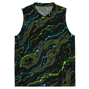 Neuro-Stripe Bio-Neural Night CAMO Unisex Basketball Jersey
