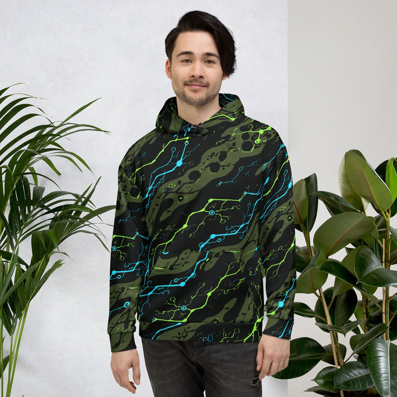 Neuro-Stripe Bio-Neural Night CAMO Unisex Hoodie