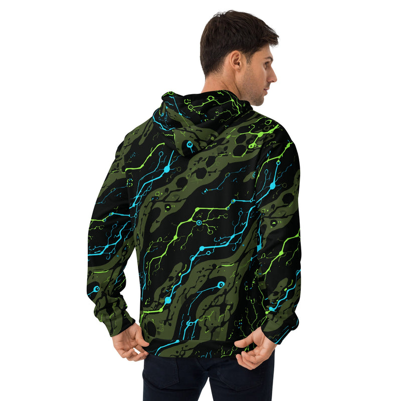 Neuro-Stripe Bio-Neural Night CAMO Unisex Hoodie