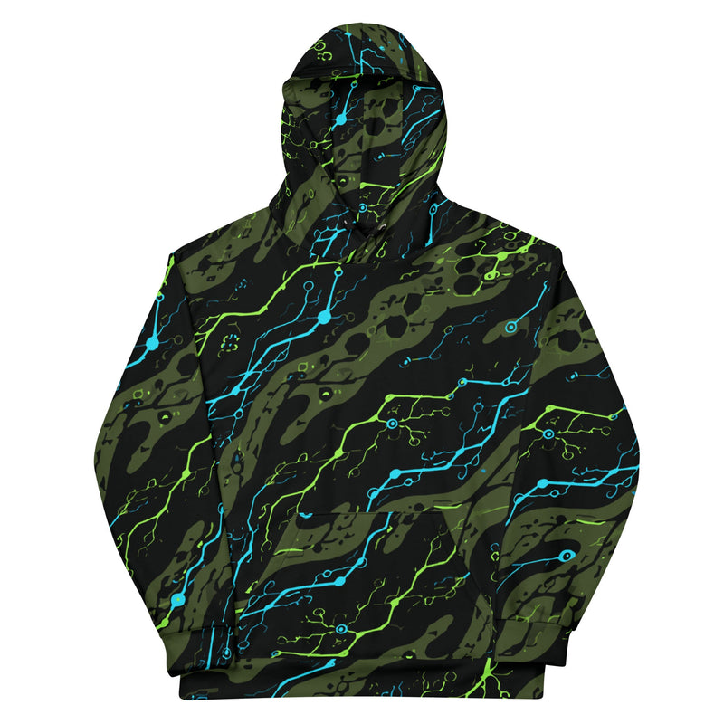 Neuro-Stripe Bio-Neural Night CAMO Unisex Hoodie