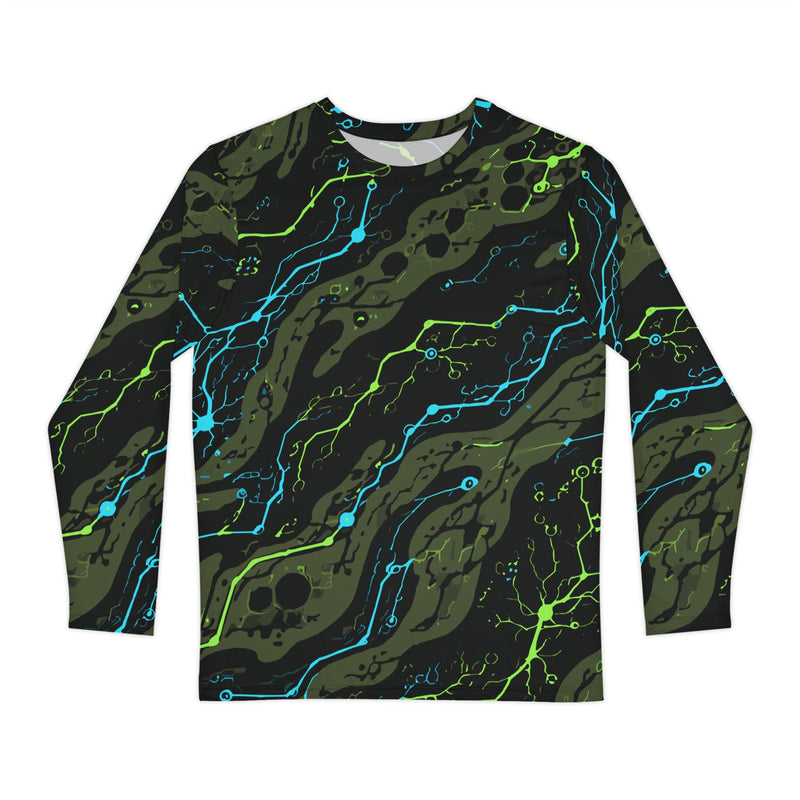 Neuro-Stripe Bio-Neural Night CAMO Unisex Long-Sleeve Shirt - XS
