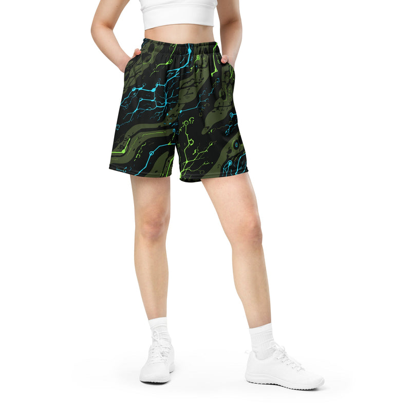 Neuro-Stripe Bio-Neural Night CAMO Unisex Mesh Shorts