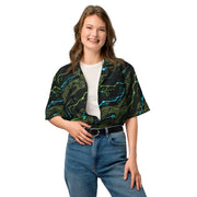 Neuro-Stripe Bio-Neural Night CAMO Unisex Short-Sleeve Button Shirt - Button-Up