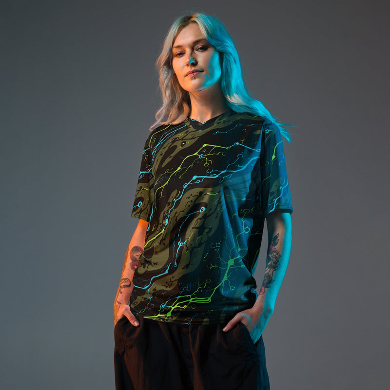 Neuro-Stripe Bio-Neural Night CAMO Unisex Sports Jersey
