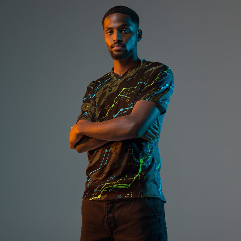 Neuro-Stripe Bio-Neural Night CAMO Unisex Sports Jersey