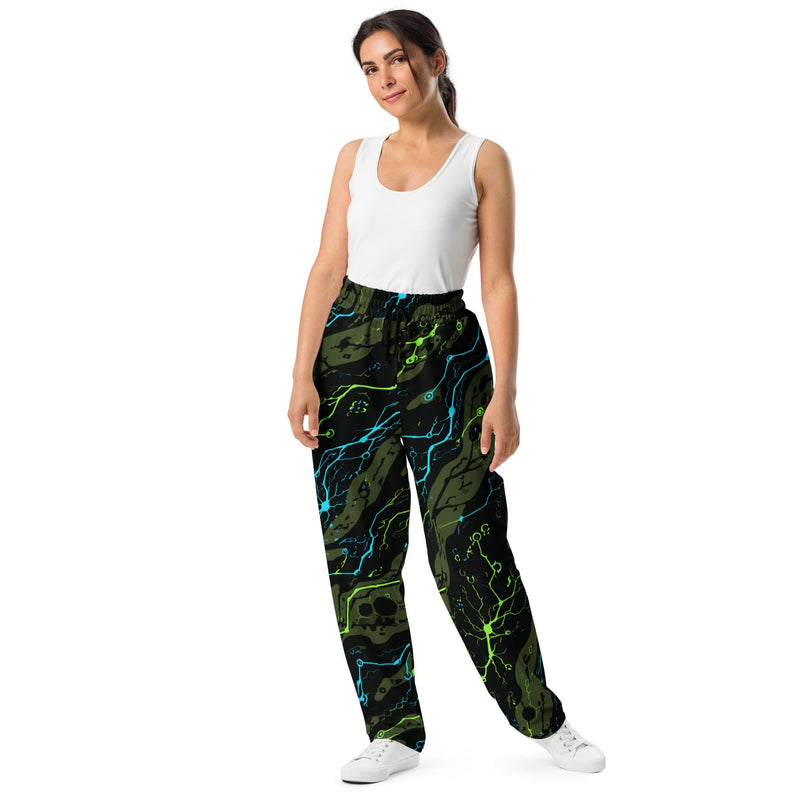 Neuro-Stripe Bio-Neural Night CAMO Unisex Wide-Leg Joggers