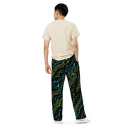 Neuro-Stripe Bio-Neural Night CAMO Unisex Wide-Leg Leisure Pants - Pant