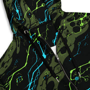 Neuro-Stripe Bio-Neural Night CAMO Unisex Zip Hoodie
