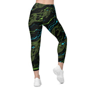 Neuro-Stripe Bio-Neural Night CAMO Womens Leggings with Pockets - Women
