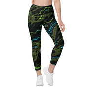 Neuro-Stripe Bio-Neural Night CAMO Womens Leggings with Pockets - Women