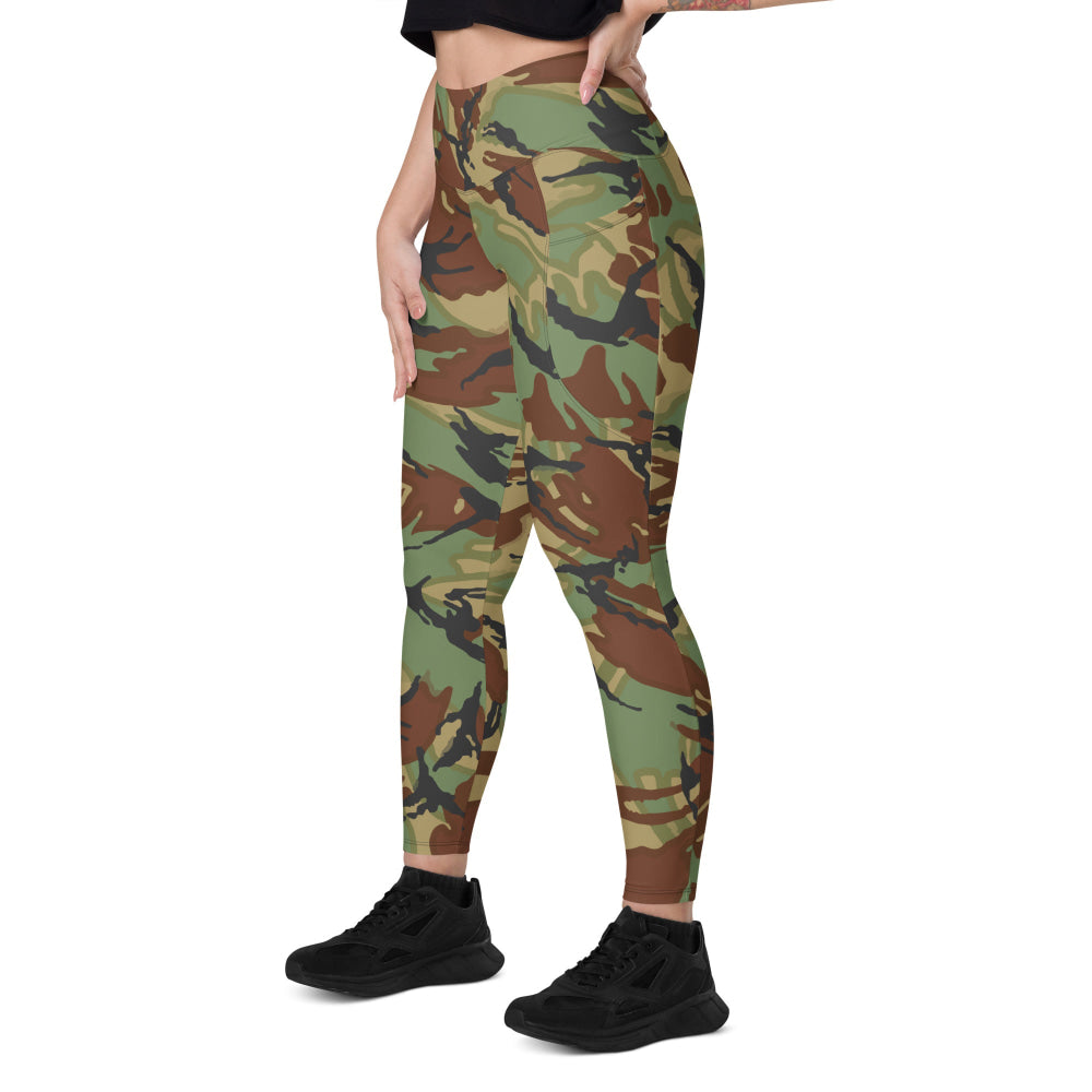 New Zealand Disruptive Pattern Material (DPM) CAMO Leggings with pockets - Womens With Pockets