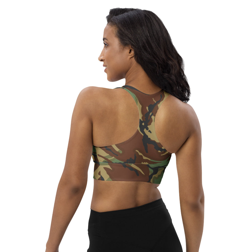 New Zealand Disruptive Pattern Material (DPM) CAMO Longline sports bra - Womens Sports Bra