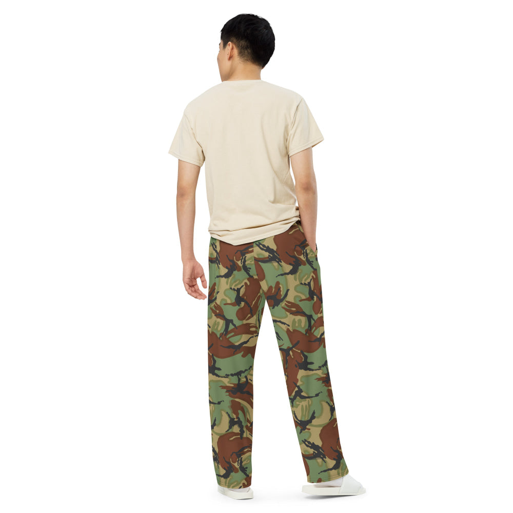 New Zealand Disruptive Pattern Material (DPM) CAMO unisex wide-leg pants - Unisex Wide-Leg Pants