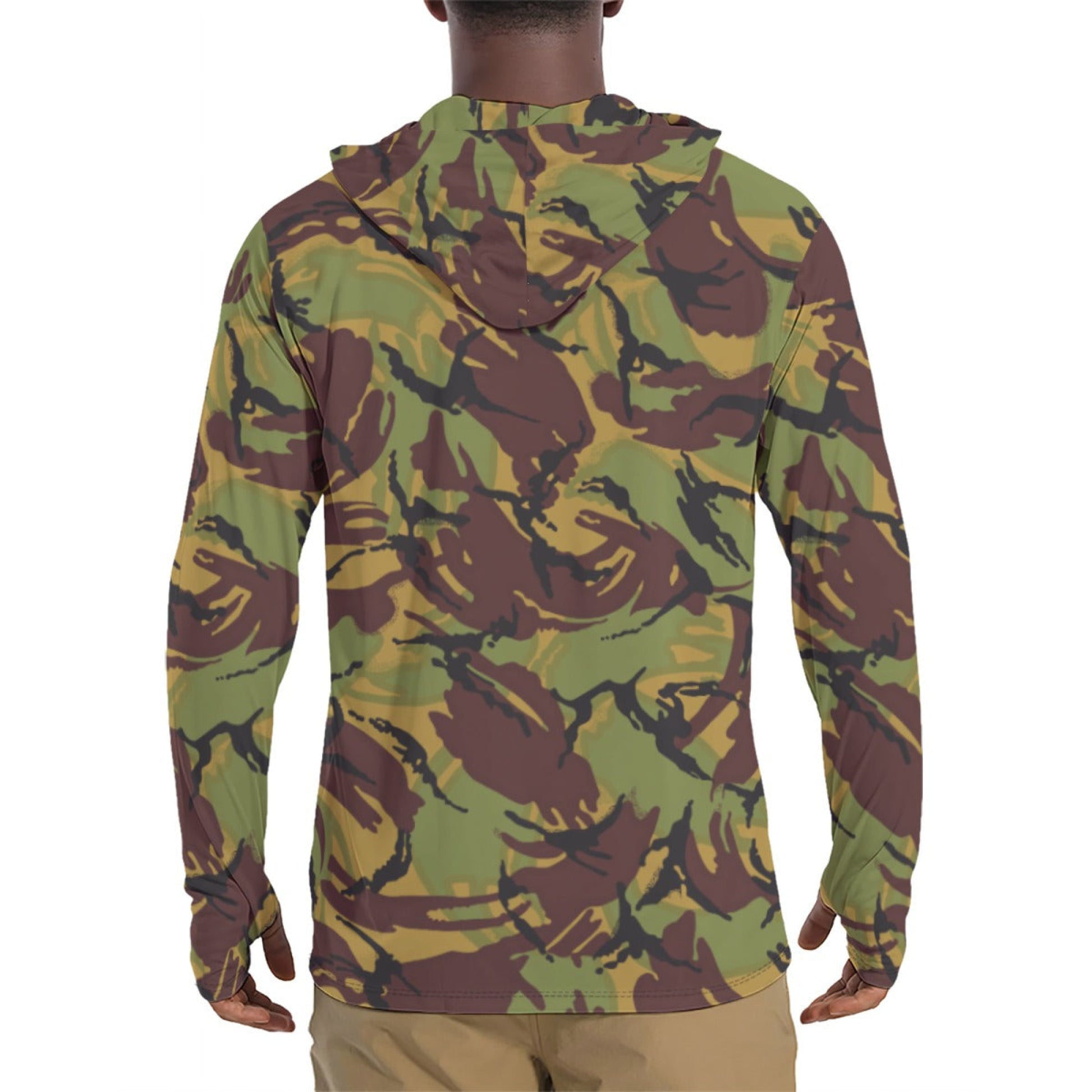 New Zealand DPM CAMO Mens Sunscreen Sports Hoodie With Thumb Holes