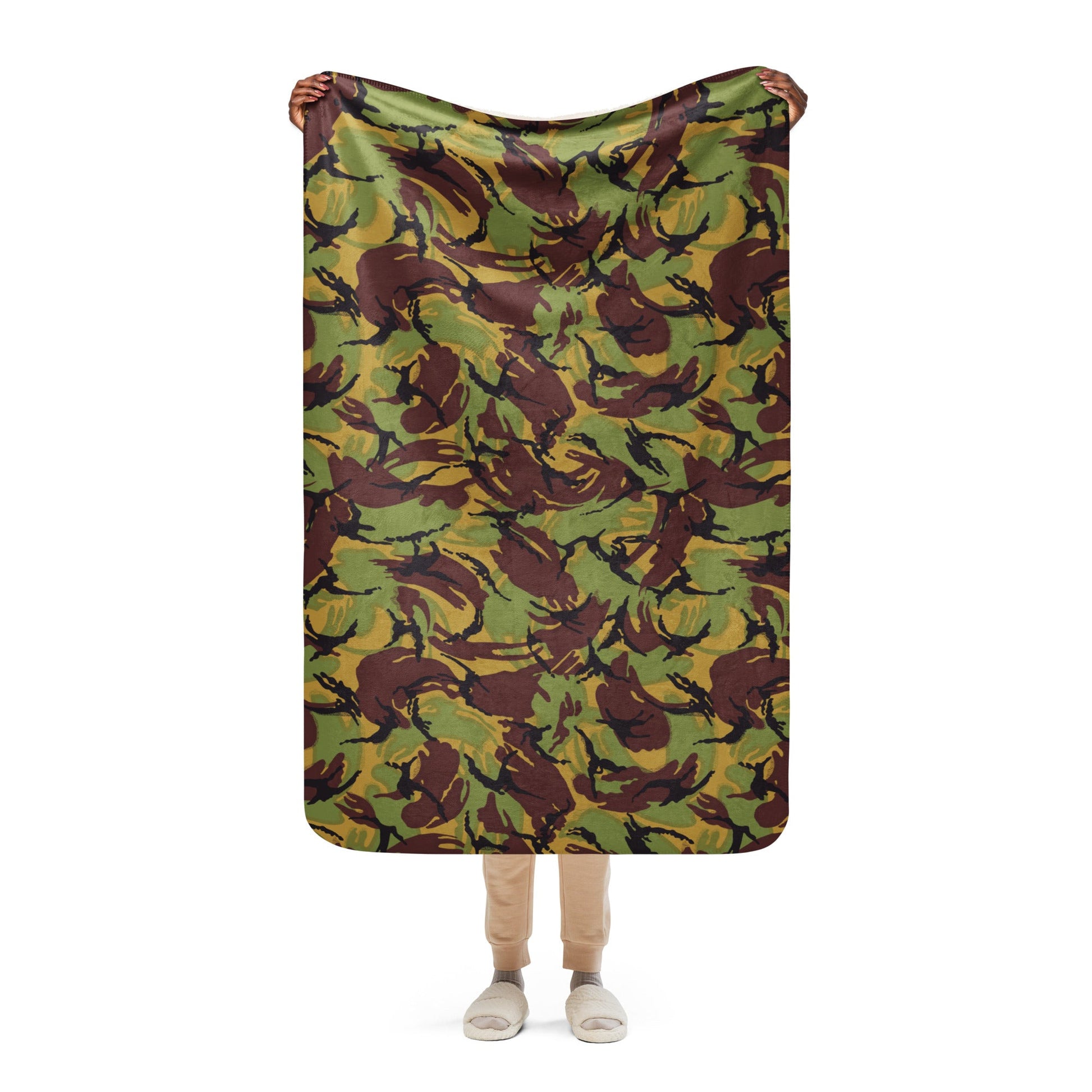 New Zealand DPM CAMO Sherpa Blanket - 37″×57″