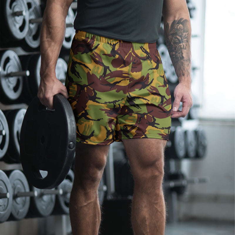 DPM New Zealand Woodland CAMO Unisex Athletic Long Shorts - 2XS
