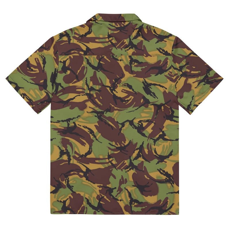 DPM New Zealand Woodland CAMO Unisex Short-Sleeve Button Shirt - Button-Up