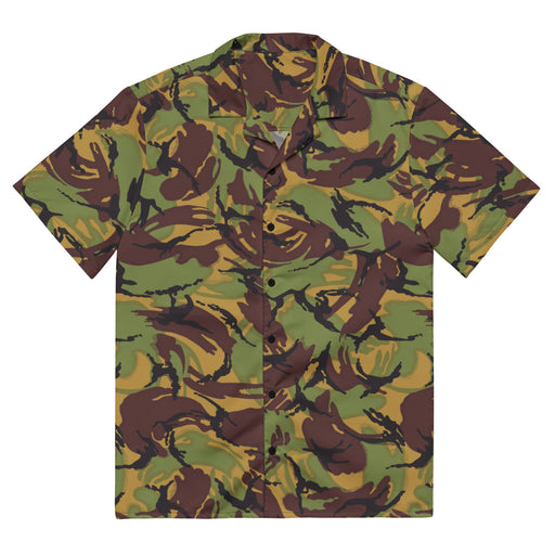 DPM New Zealand Woodland CAMO Unisex Short-Sleeve Button Shirt - 2XS - Button-Up