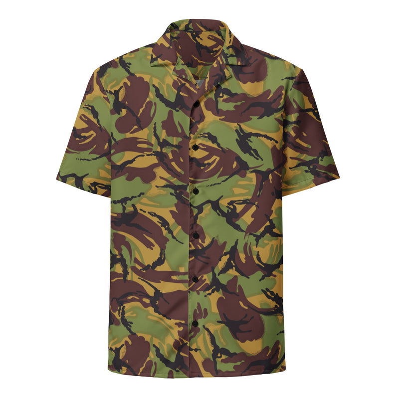 DPM New Zealand Woodland CAMO Unisex Short-Sleeve Button Shirt - Button-Up