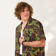 DPM New Zealand Woodland CAMO Unisex Short-Sleeve Button Shirt - Button-Up