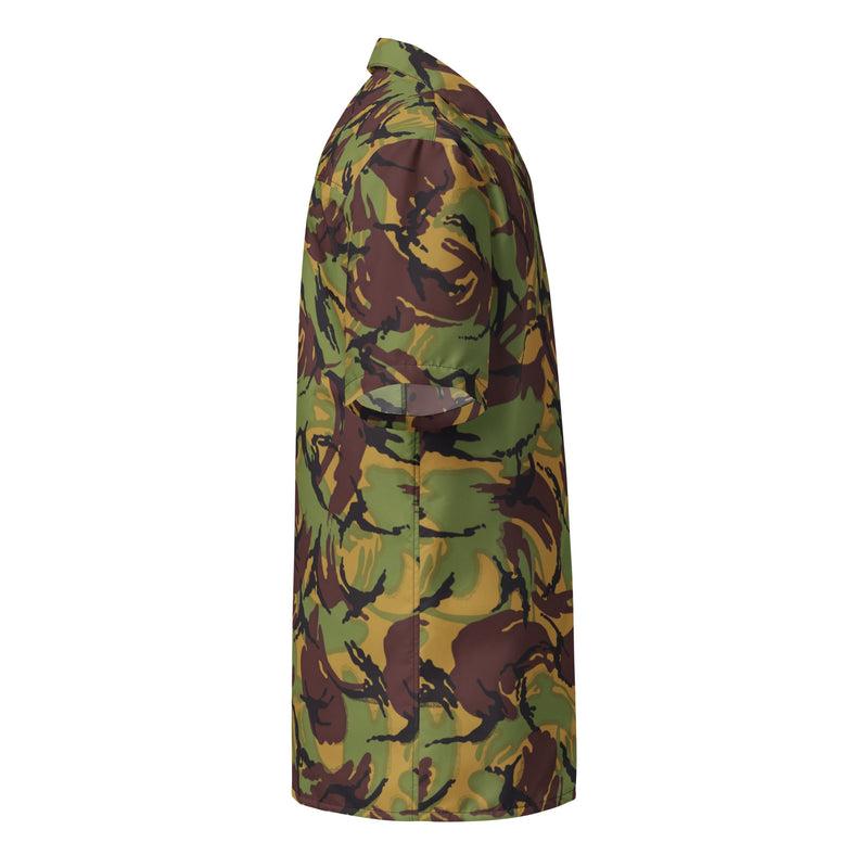 DPM New Zealand Woodland CAMO Unisex Short-Sleeve Button Shirt - Button-Up