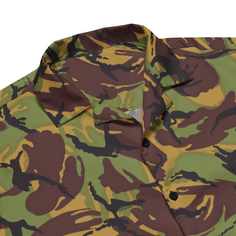 DPM New Zealand Woodland CAMO Unisex Short-Sleeve Button Shirt - Button-Up