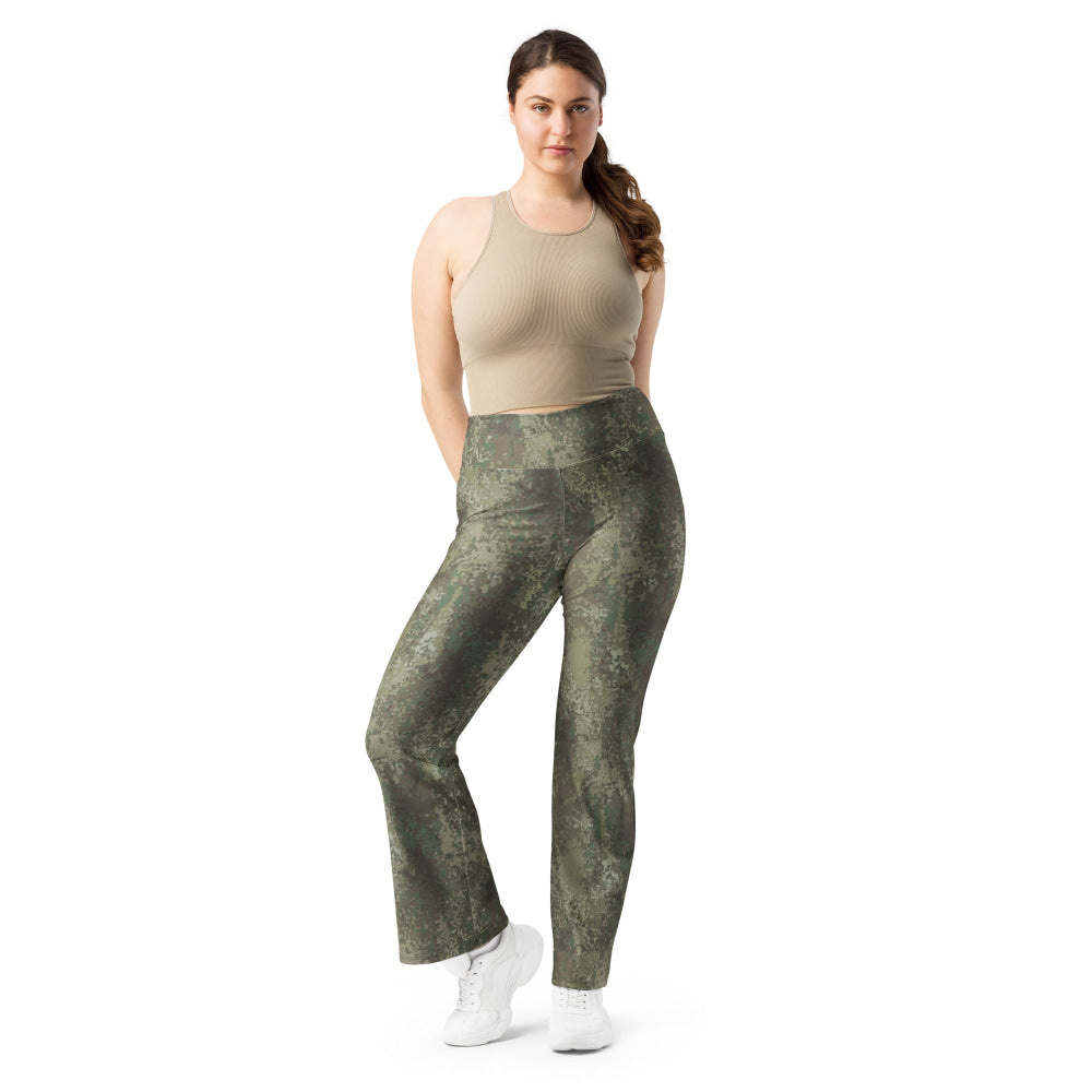 New Zealand Multi-Terrain Camouflage Uniform (MCU) CAMO Flare leggings - 2XS - Womens Leggings