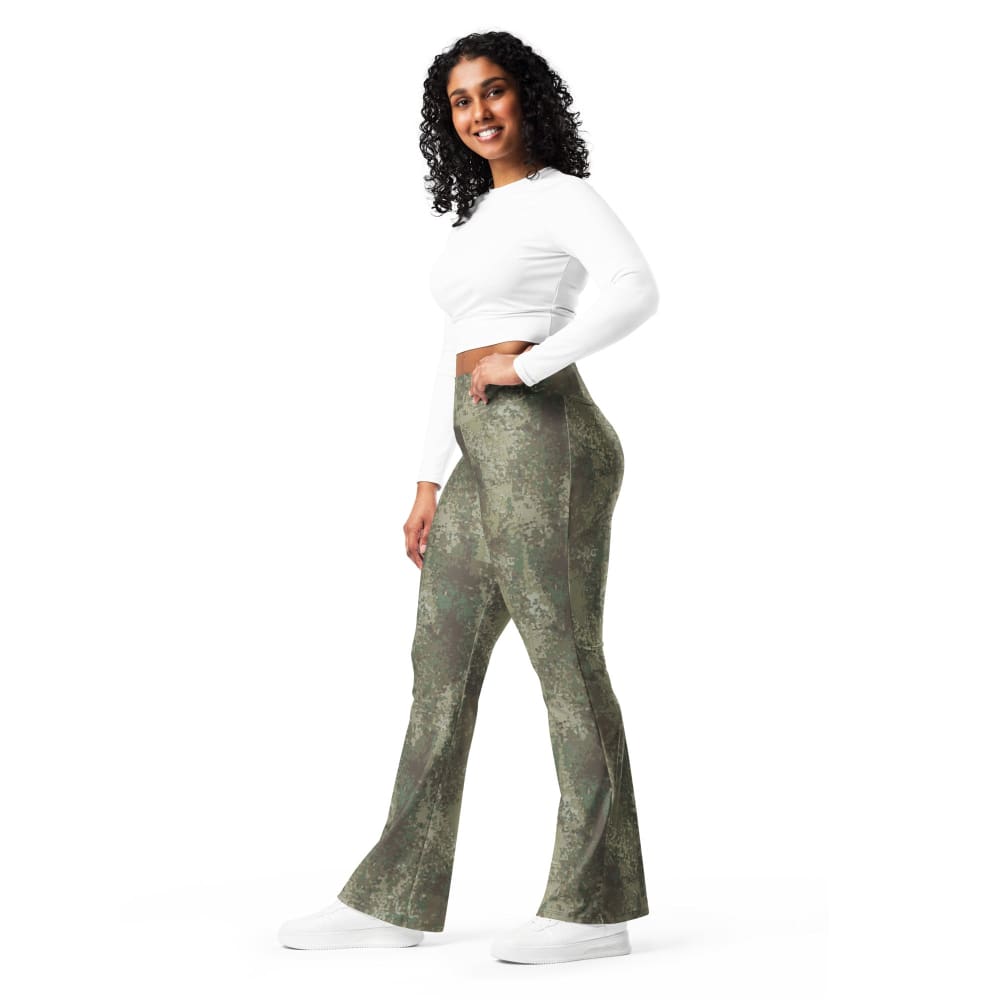 New Zealand Multi-Terrain Camouflage Uniform (MCU) CAMO Flare leggings - Womens Leggings