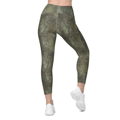 New Zealand Multi-Terrain Camouflage Uniform (MCU) CAMO Leggings with pockets - Womens With Pockets