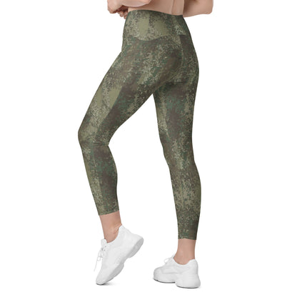 New Zealand Multi-Terrain Camouflage Uniform (MCU) CAMO Leggings with pockets - Womens With Pockets