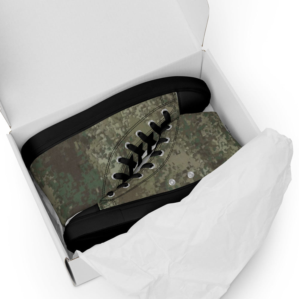 New Zealand Multi-Terrain Camouflage Uniform (MCU) CAMO Men’s high top canvas shoes - Mens High Top Canvas Shoes