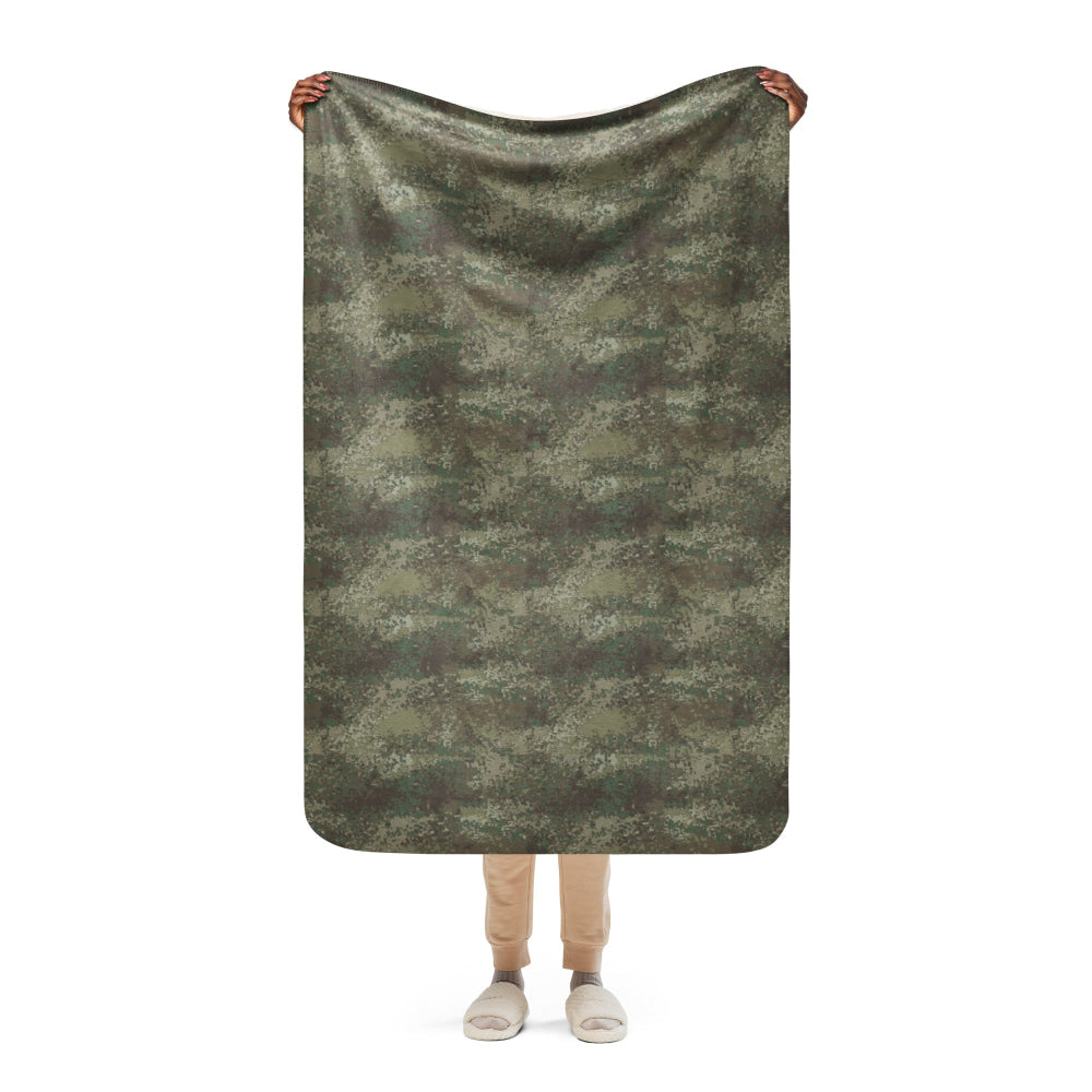 New Zealand Multi-Terrain Camouflage Uniform (MCU) CAMO Sherpa blanket - 37″×57″ - Blanket