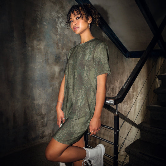 New Zealand Multi-Terrain Camouflage Uniform (MCU) CAMO T-shirt dress - 2XS - Womens T-Shirt Dress