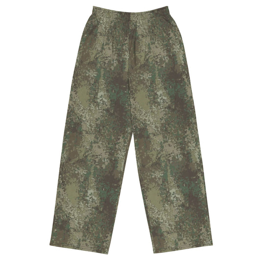 New Zealand Multi-Terrain Camouflage Uniform (MCU) CAMO unisex wide-leg pants - 2XS - Unisex Wide-Leg Pants