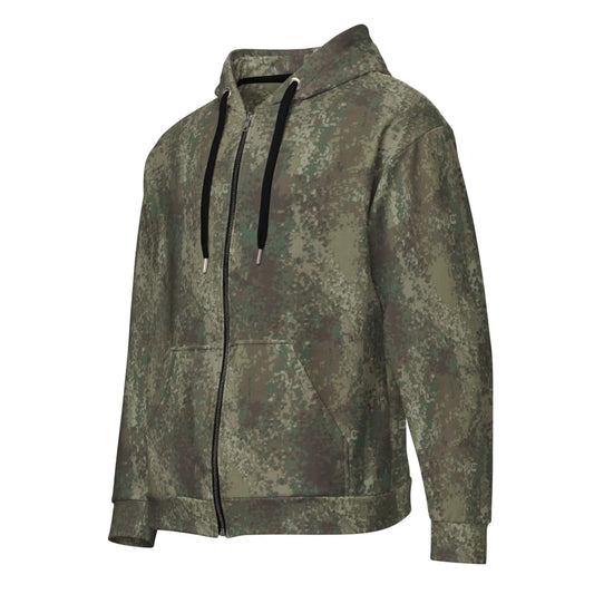 New Zealand Multi-Terrain Camouflage Uniform (MCU) CAMO Unisex zip hoodie - 2XS - Zip Hoodie