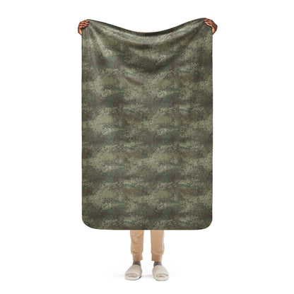 New Zealand Multi-Terrain CAMO Sherpa Blanket - 37″×57″