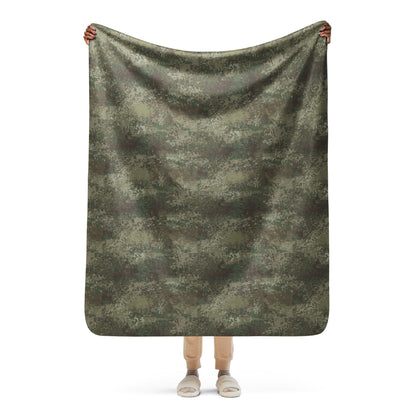 New Zealand Multi-Terrain CAMO Sherpa Blanket - 50″×60″