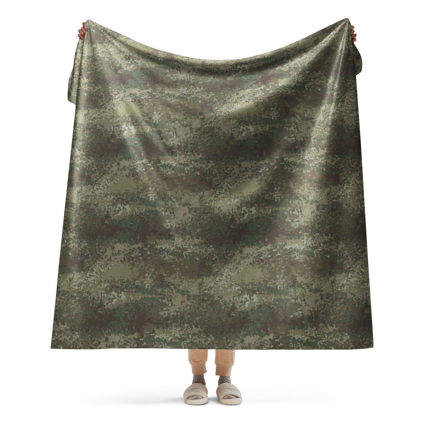New Zealand Multi-Terrain CAMO Sherpa Blanket - 60″×80″