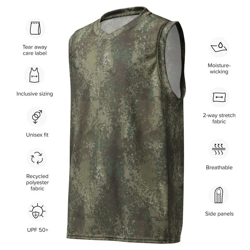 Multi-Terrain New Zealand CAMO Unisex Basketball Jersey