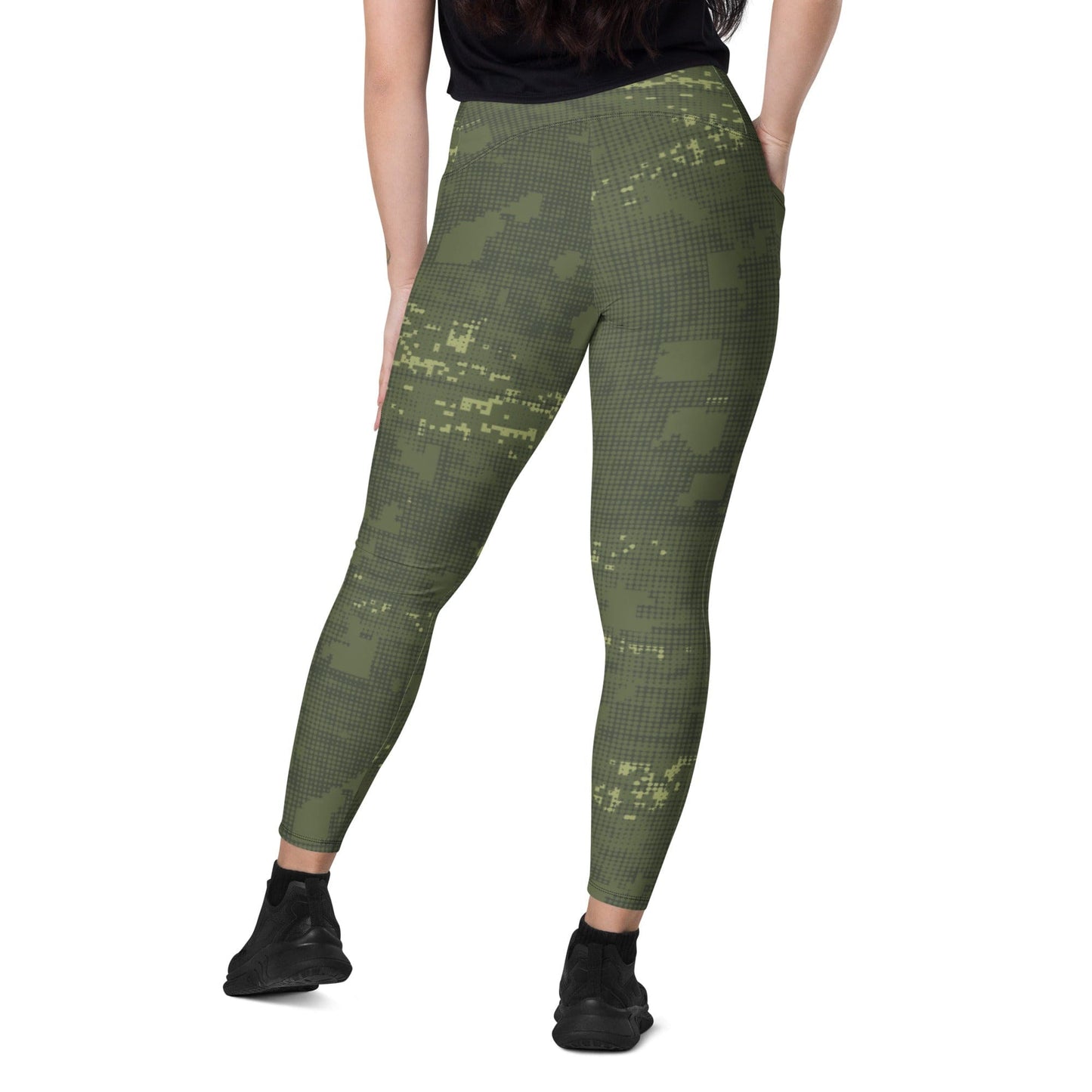 Night Desert Honeycomb CAMO Leggings with pockets - Womens With Pockets