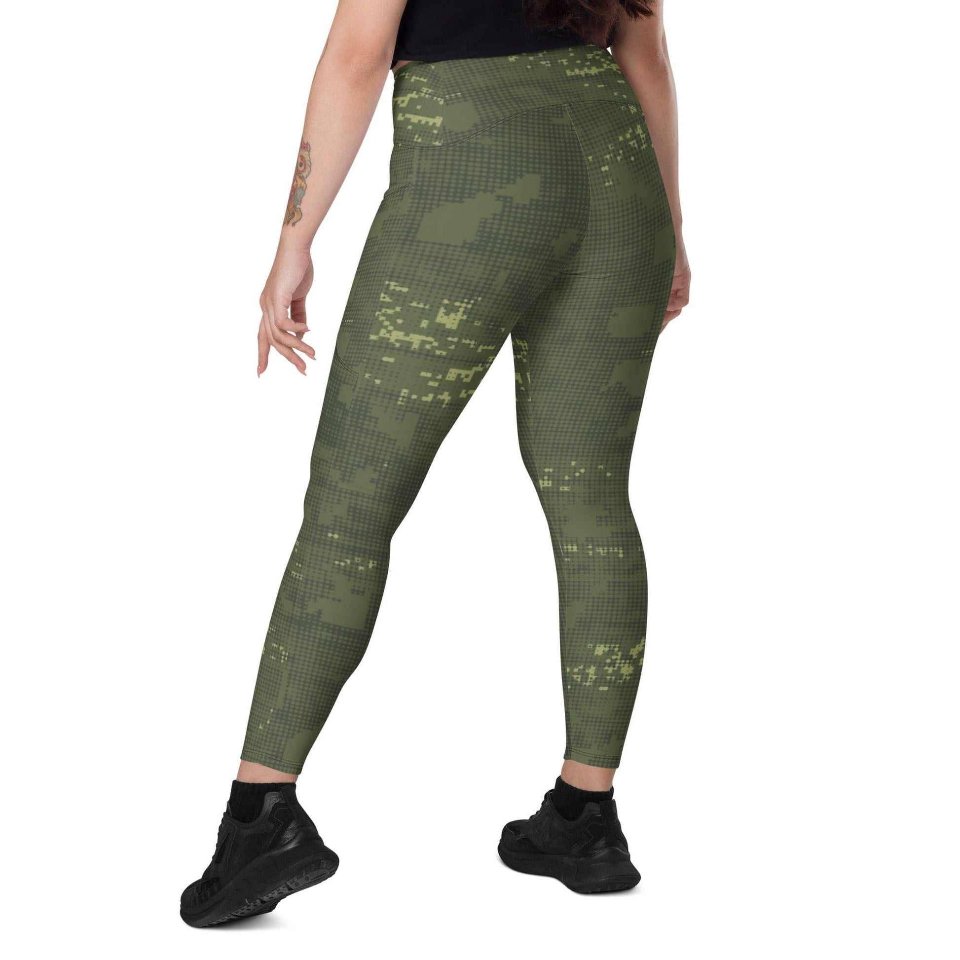 Night Desert Honeycomb CAMO Leggings with pockets - Womens With Pockets